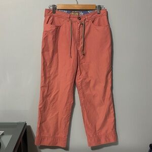 Horny Toad pants Women's size 6 Coral salmon Chinos cropped